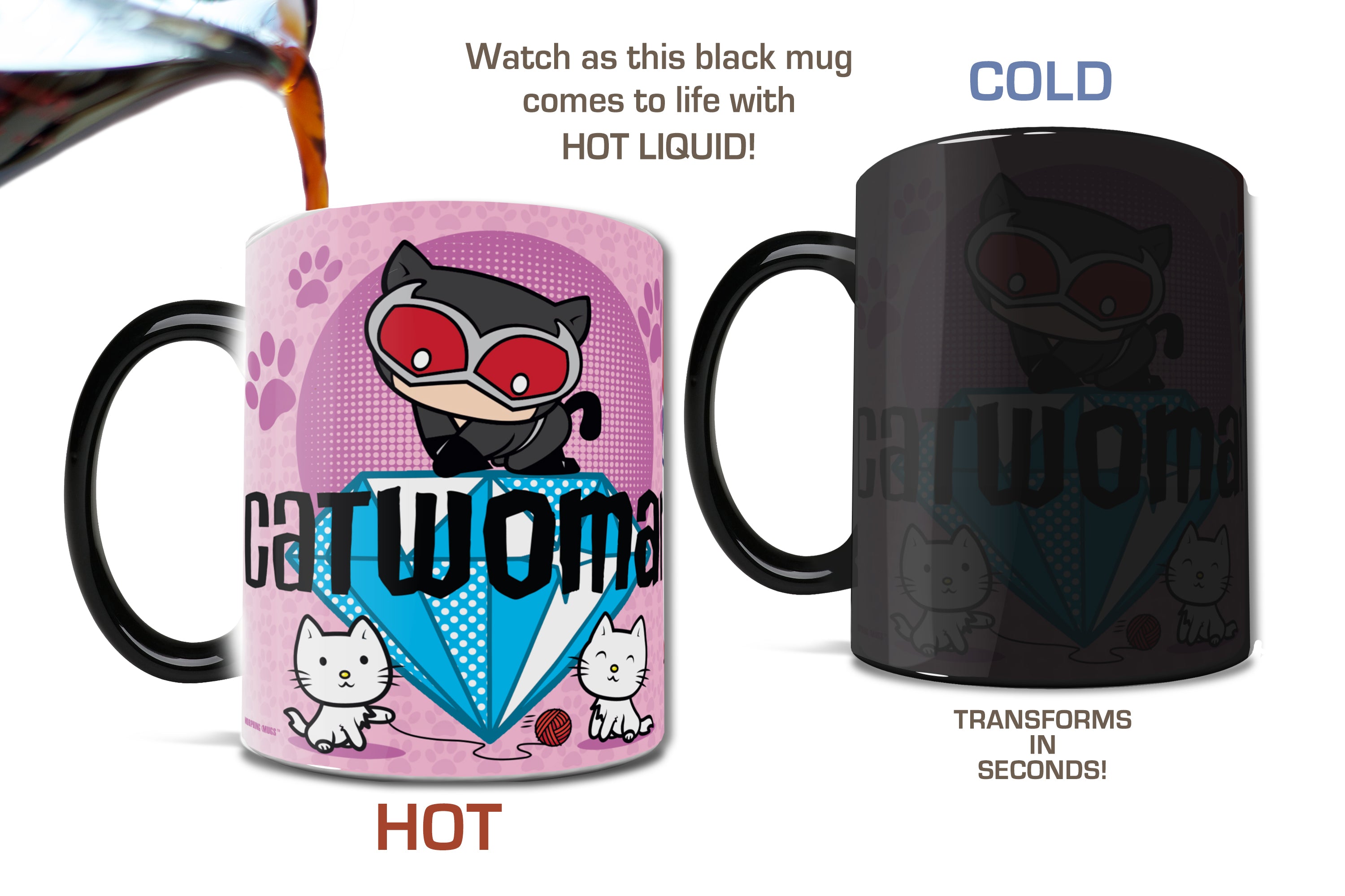 DC Comics (Justice League - Catwoman Cartoon) Morphing Mugs® Heat-Sensitive Mug MMUG640